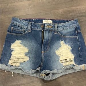 Pello jeans high waisted jean shorts